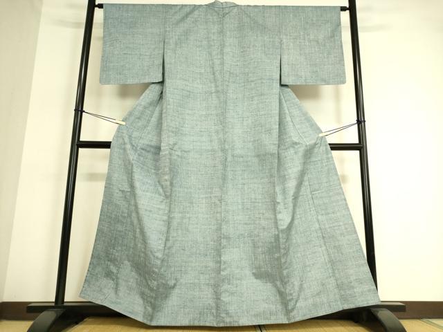 平和屋着物▽上質な紬 単衣 霞文 正絹 逸品 DAAT9102az