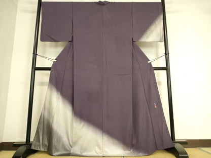 平和屋着物▽松尾光琳 訪問着 無双 絽袷 絽×絽 銀花 銀彩 正絹 逸品 DAAT9111az