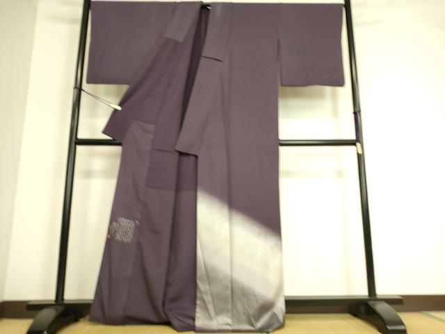 平和屋着物▽松尾光琳 訪問着 無双 絽袷 絽×絽 銀花 銀彩 正絹 逸品 DAAT9111az