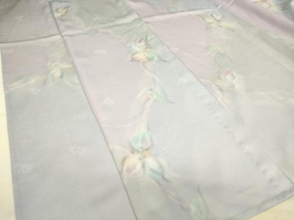 平和屋着物▽染色家 岩浅公展　小紋　単衣　蔦の葉花文　暈し染め　正絹　逸品　未使用　DAAT9122az