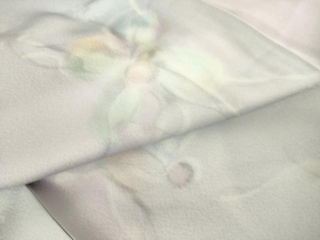 平和屋着物▽染色家 岩浅公展　小紋　単衣　蔦の葉花文　暈し染め　正絹　逸品　未使用　DAAT9122az