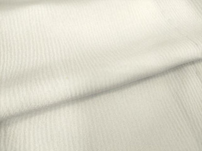 平和屋着物▽上質な色無地　単衣　よろけ縞地紋　白菫色　正絹　逸品　DAAT9126az