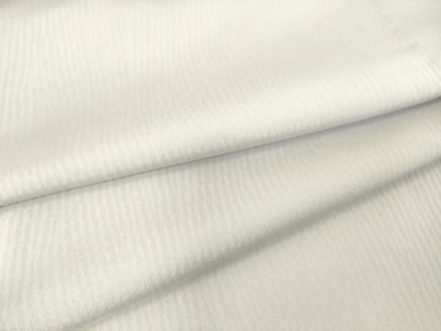 平和屋着物▽上質な色無地　単衣　よろけ縞地紋　白菫色　正絹　逸品　DAAT9126az
