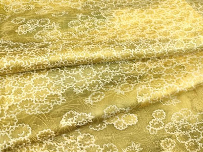 平和屋着物▽上質な小紋 単衣 霞取花文 正絹 逸品 DAAT9127az