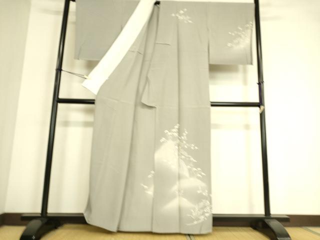 平和屋着物▽訪問着　単衣　刺繍　風景花文　暈し染め　金彩　正絹　逸品　未使用　DAAT9132az