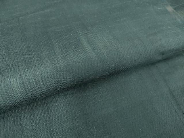 平和屋着物▽上質な紬　単衣　霞文　まるやま扱い　正絹　逸品　DAAT9133az