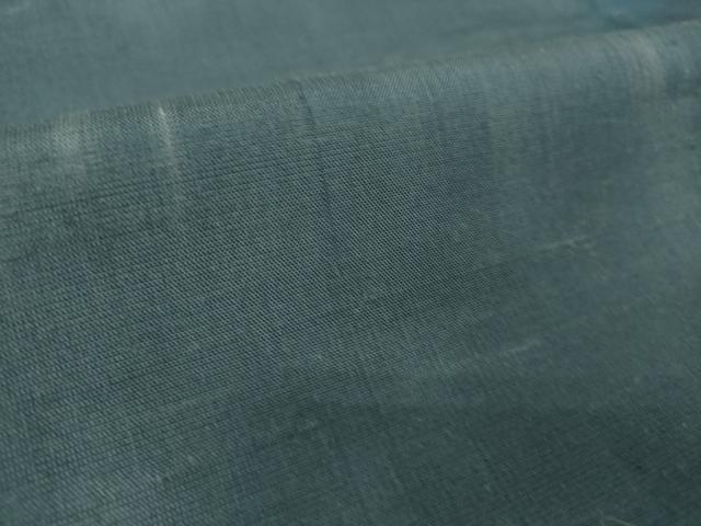 平和屋着物▽上質な紬　単衣　霞文　まるやま扱い　正絹　逸品　DAAT9133az