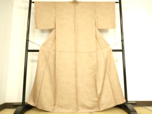 平和屋着物▽上質な小紋 単衣 霞文 正絹 逸品 DAAT9137az