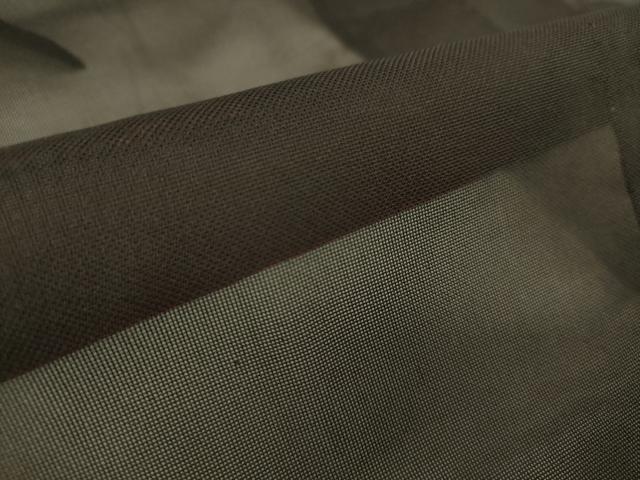 平和屋着物▽道中着 スリーシーズン 春夏秋 塵除け 紗 黒色 正絹 逸品 DAAT9153az