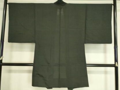 平和屋着物▽男性 長羽織 スリーシーズン 春夏秋 塵除け 蝋色 正絹 逸品 DAAT9154az