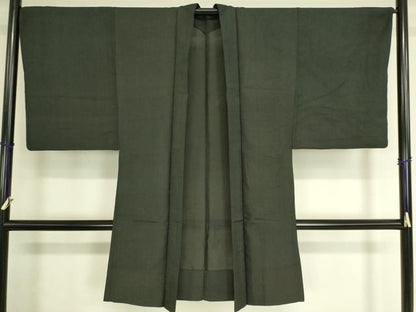 平和屋着物▽男性 長羽織 スリーシーズン 春夏秋 塵除け 蝋色 正絹 逸品 DAAT9154az