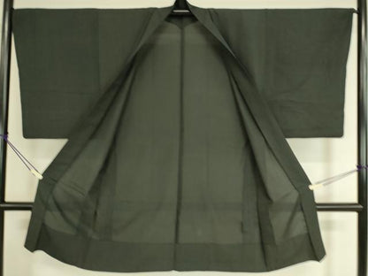 平和屋着物▽男性 長羽織 スリーシーズン 春夏秋 塵除け 蝋色 正絹 逸品 DAAT9154az