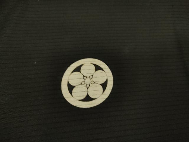 平和屋着物▽男性 黒紋付長羽織 スリーシーズン 春夏秋 塵除け 絽 正絹 逸品 DAAT9158az