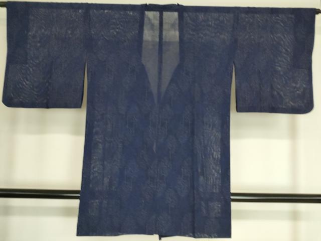平和屋着物▽道行コート スリーシーズン 春夏秋 塵除け 樹林文 紗 銀糸 DAAT9160az