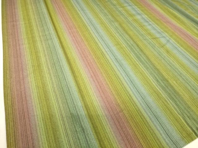 平和屋着物▽小紋 単衣 縞 洗える着物 DAAT9164az