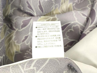 平和屋着物▽小紋 単衣 桜に牡丹 洗える着物 DAAT9165az