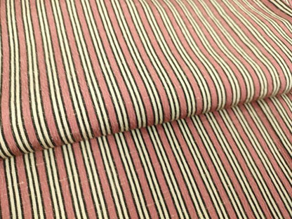 平和屋着物▽上質な紬 単衣 縞 正絹 逸品 DAAT9173az