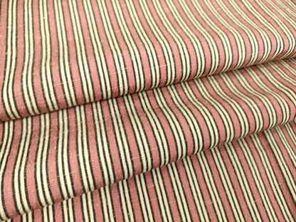 平和屋着物▽上質な紬 単衣 縞 正絹 逸品 DAAT9173az