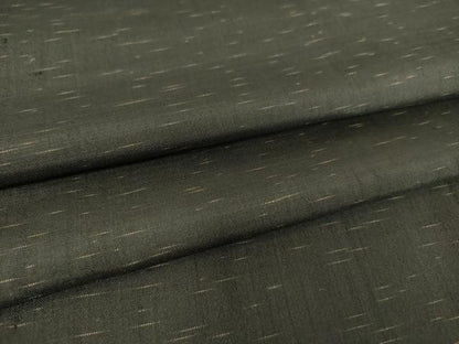 平和屋着物▽上質な紬 単衣 絣文 黒地 正絹 逸品 DAAT9180az
