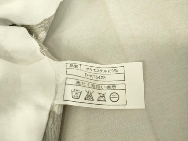 平和屋着物▽小紋 単衣 芝に舞花 洗える着物 DAAT9186az