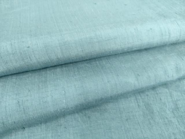 平和屋着物▽結城紬 単衣 薄縹色 正絹 逸品 DAAT9195az