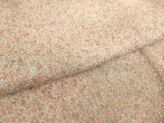 平和屋着物▽上質な小紋 単衣 霞文 正絹 逸品 未使用 DAAT9196az