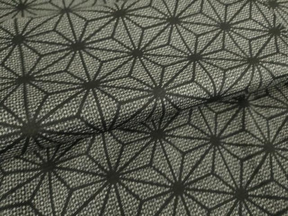 平和屋着物▽上質な紬 単衣 麻の葉文 正絹 逸品 DAAT9204az
