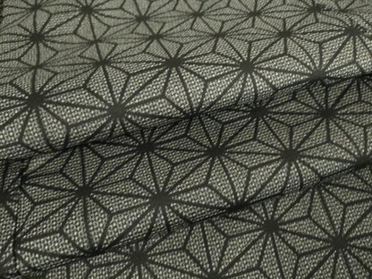 平和屋着物▽上質な紬 単衣 麻の葉文 正絹 逸品 DAAT9204az