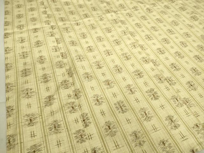 平和屋着物▽上質な紬 単衣 絣花間道 正絹 逸品 DAAT9205az
