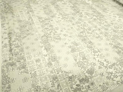 平和屋着物▽上質なお召 単衣 名物裂花文 やまと誂製 正絹 逸品 DAAT9207az