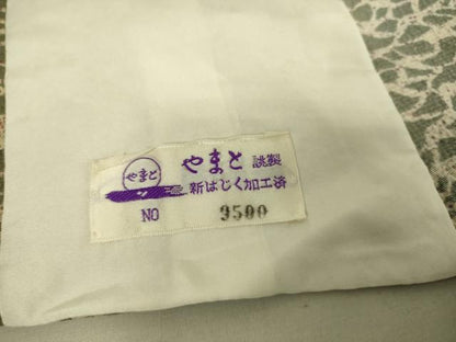 平和屋着物▽上質な小紋 単衣 石畳文 やまと誂製 正絹 逸品 DAAT9208az