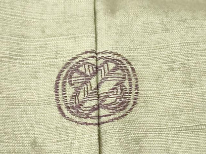 平和屋着物▽訪問着 単衣 紬地 刺繍 壁画鳥獣花文 金彩 正絹 逸品 DAAT9217az