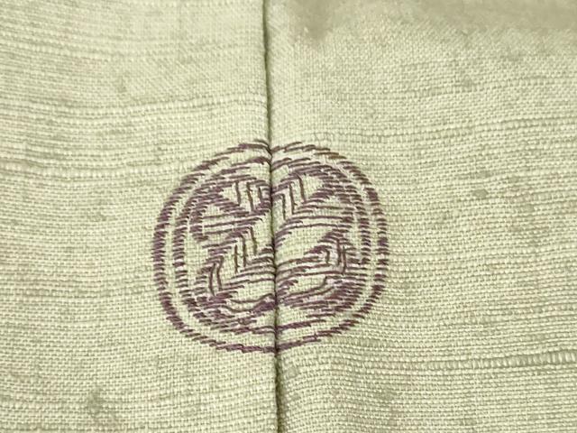 平和屋着物▽訪問着 単衣 紬地 刺繍 壁画鳥獣花文 金彩 正絹 逸品 DAAT9217az