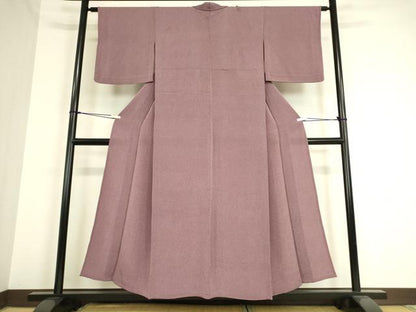 平和屋着物▽江戸小紋 単衣 鮫小紋柄 鬼しぼ縮緬 正絹 逸品 DAAT9223az