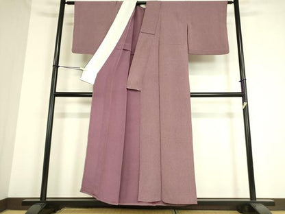 平和屋着物▽江戸小紋 単衣 鮫小紋柄 鬼しぼ縮緬 正絹 逸品 DAAT9223az