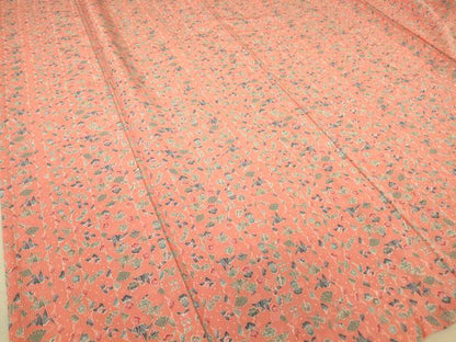 平和屋着物▽小紋 単衣 織鶴宝尽くし花文 洗える着物 未使用 DAAT9224az