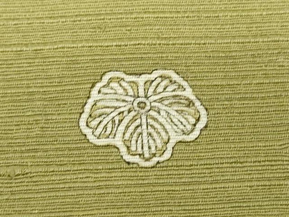 平和屋着物▽上質な紬 単衣 柳茶色 正絹 逸品 DAAT9225az