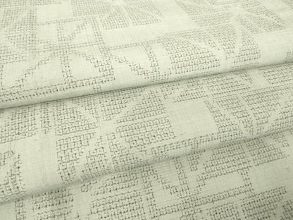 平和屋着物▽結城紬 単衣 幾何学柄 80亀甲 正絹 逸品 DAAT9226az