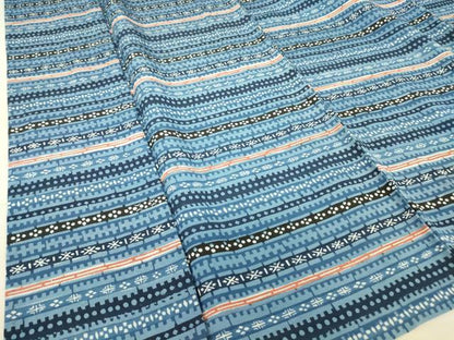 平和屋着物▽上質な小紋 単衣 横段文 正絹 逸品 DAAT9232az