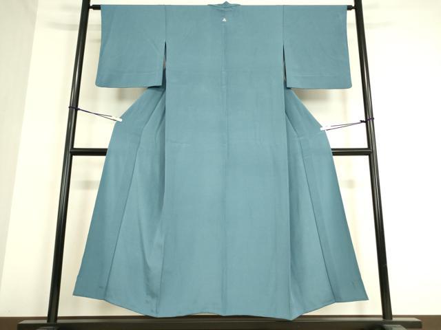 平和屋着物▽上質な色無地 単衣 勿忘草色 正絹 逸品 DAAT9244az