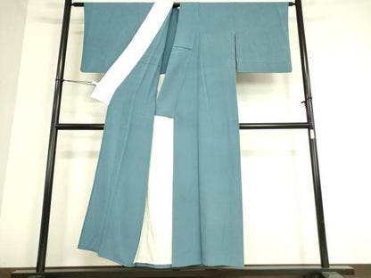 平和屋着物▽上質な色無地 単衣 勿忘草色 正絹 逸品 DAAT9244az