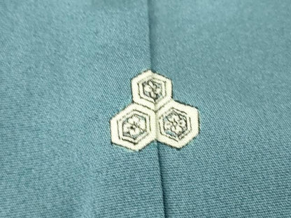平和屋着物▽上質な色無地 単衣 勿忘草色 正絹 逸品 DAAT9244az
