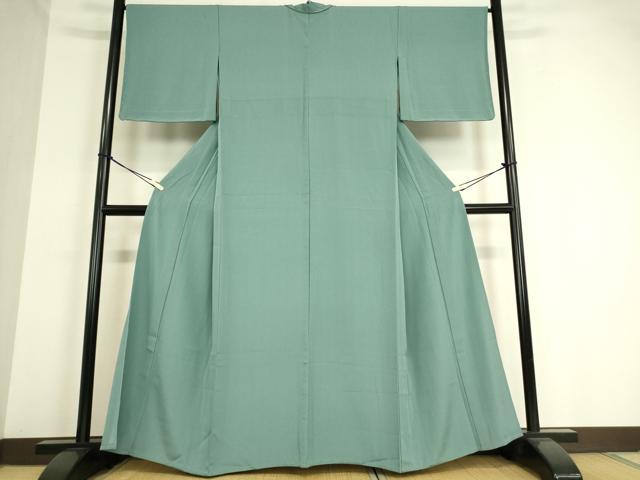 平和屋着物▽上質な色無地 単衣 水浅葱色 正絹 逸品 未使用 DAAT9245az