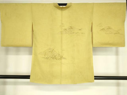 平和屋着物▽羽織 スリーシーズン 春夏秋 塵除け 絽袷 絽×絽 流水松文 正絹 逸品 DAAT9252az