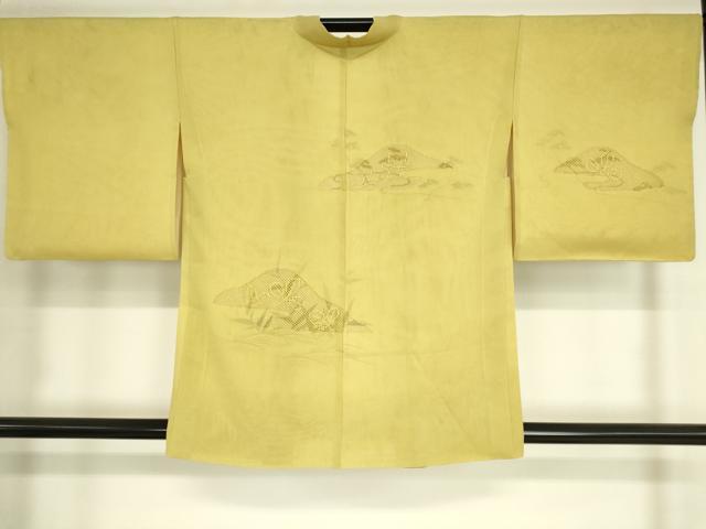 平和屋着物▽羽織 スリーシーズン 春夏秋 塵除け 絽袷 絽×絽 流水松文 正絹 逸品 DAAT9252az