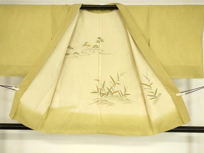 平和屋着物▽羽織 スリーシーズン 春夏秋 塵除け 絽袷 絽×絽 流水松文 正絹 逸品 DAAT9252az