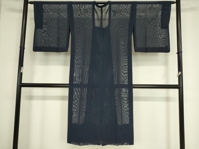 平和屋着物▽道行コート スリーシーズン 春夏秋 塵除け 縞 ロング丈 正絹 逸品 DAAT9254az