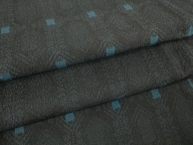 平和屋着物▽本塩沢 単衣 亀甲繋ぎ 正絹 逸品 DAAT9257az