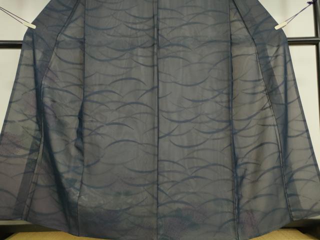 平和屋着物▽訪問着 無双 紗袷 紗×絽 紫陽花 正絹 逸品 DAAT9339az