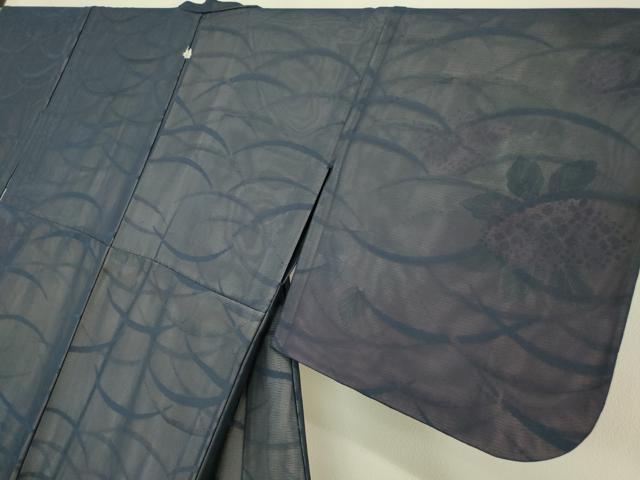 平和屋着物▽訪問着 無双 紗袷 紗×絽 紫陽花 正絹 逸品 DAAT9339az